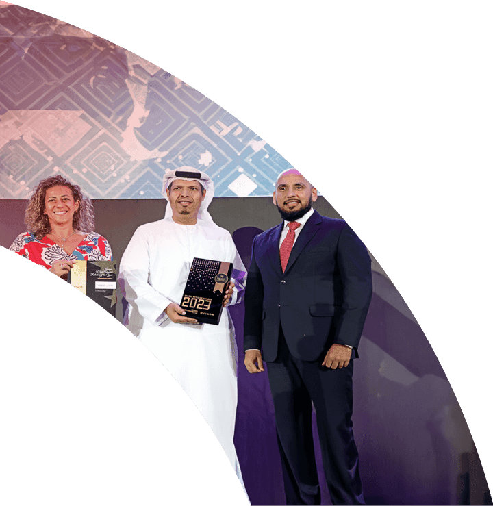 Award receiving image